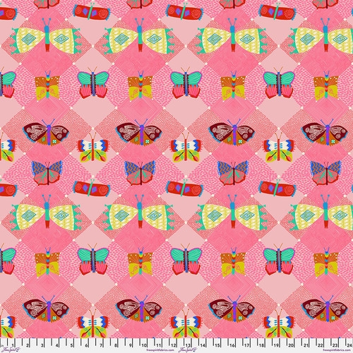 Baumwolle Patchwork - Carolyn Gavin Stoffe - Harmony - Harlequin Bubblegum